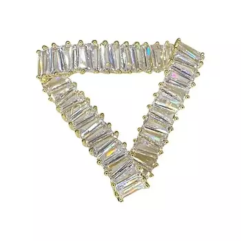 AMANTE CRYSTAL Брошь BLUC Triangl