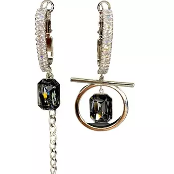 AMANTE CRYSTAL Серьги Capri/baget Asimetria crystal