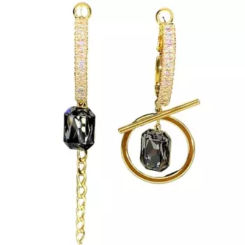 AMANTE CRYSTAL Серьги Capri/baget Asimetria crystal