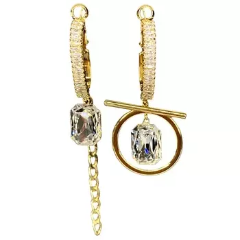 AMANTE CRYSTAL Серьги Capri/baget Asimetria crystal