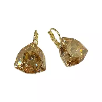 AMANTE CRYSTAL Серьги Dafna 18mm golden shadow