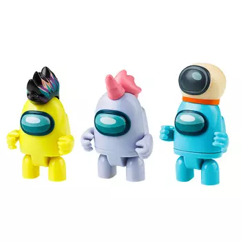 AMONG US Набор фигурок 3 серия, с подвижными элементами + аксессуары 1.0