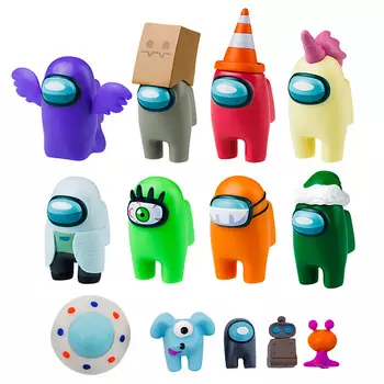 AMONG US Набор фигурок 3 серия с аксессуарами (герой призрак) 1.0