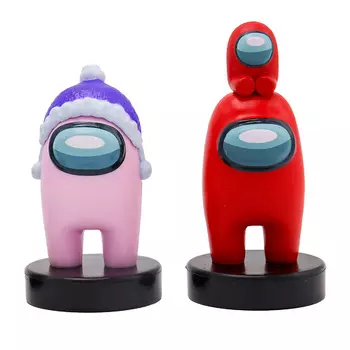 AMONG US Набор фигурок-штампиков 3 серия (герой с ребенком на голове) 1.0