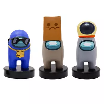 AMONG US Набор фигурок-штампиков 3 серия (герой в черных очках) 1.0