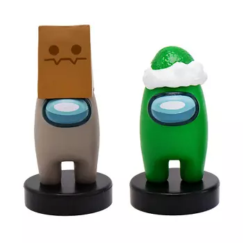 AMONG US Набор фигурок-штампиков 3 серия (герой в зеленой шапке) 1.0