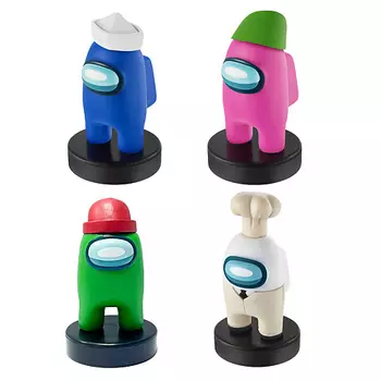 AMONG US Набор штампиков 2 серия (зеленый,повар,синий и розовый) 1.0