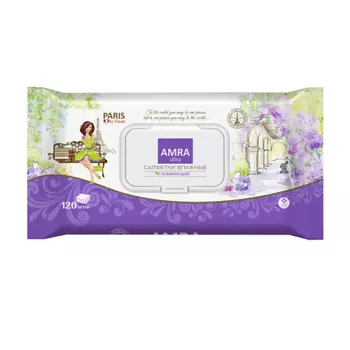 AMRA Салфетки влажные освежающие PARIS 120.0