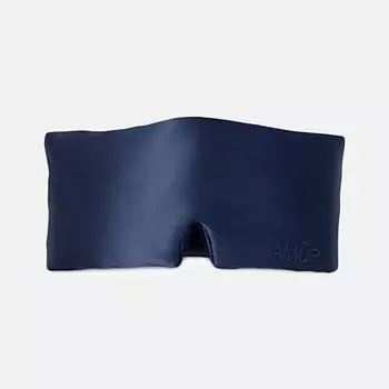 AMUR WELLNESS & SELF CARE Маска для сна Oversized silk sleep mask Dark Blue