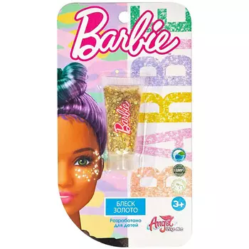 ANGEL LIKE ME Детская декоративная косметика Barbie Блеск для лица "Золото"