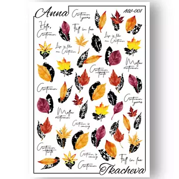 ANNA TKACHEVA Слайдер дизайн для ногтей 2D AW-001