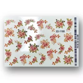 ANNA TKACHEVA Слайдер дизайн для ногтей 3D 1188