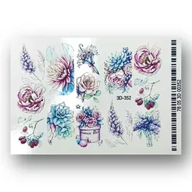 ANNA TKACHEVA Слайдер дизайн для ногтей 3D 352