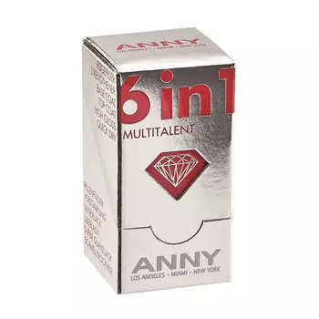 ANNY Мульти средство 6 в 1 (основа/уход/закрепляющее покрытие для ногтей)