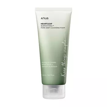 ANUA Пенка-скраб с кверцетинолом очищающая HEARTLEAF QUERCETINOL PORE DEEP CLEANSING FOAM 150.0
