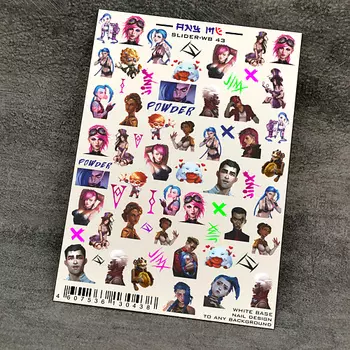 ANY ME Слайдеры для маникюра аниме. Аркейн