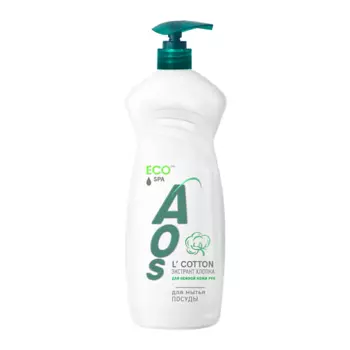 AOS Гель средство для мытья посуды Экстракт хлопка 900.0