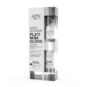 APIS NATURAL COSMETICS Восстанавливающий крем для глаз с роллером PLATINUM GLOSS