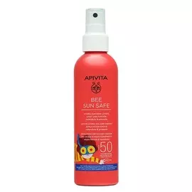 АПИВИТА БИ САН СЭЙФ Солнцезащитный увлажняющий спрей для детей с легким нанесением SPF50
