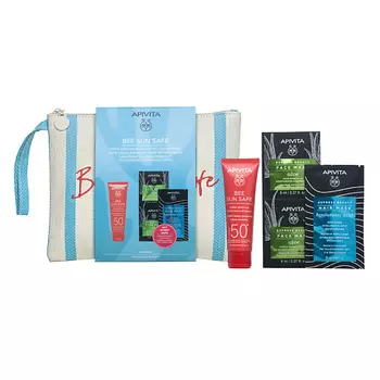 АПИВИТА Набор Bee Sun Safe: Крем SPF50 + Маски для лица и волос