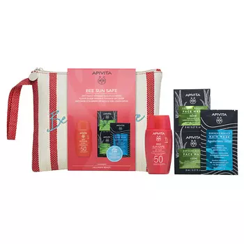 АПИВИТА Набор Bee Sun Safe: Невидимая эмульсия SPF50 + маски для лица и волос