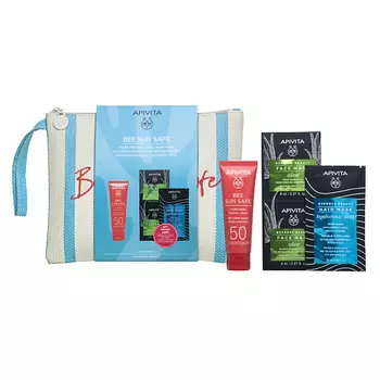 АПИВИТА НАБОР Bee Sun Safe (Солнцезащитный гель + Маски для лица и волос)