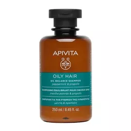 АПИВИТА Шампунь балансирующий для жирных волос с Мятой Перечной и Прополисом