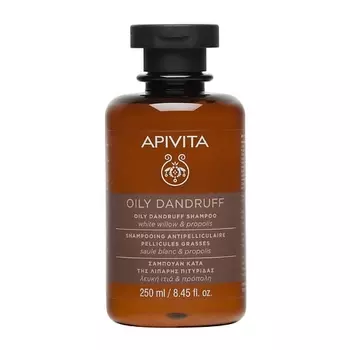 АПИВИТА Шампунь против перхоти для жирных волос с белой ивой и прополисом 250
