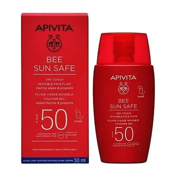 APIVITA Солнцезащитная невидимая эмульсия для лица SPF 50 Bee Sun Safe
