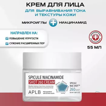APLB Обновляющий крем с микроиглами и ниацинамидом Spicule Niacinamide Shot 260 Cream
