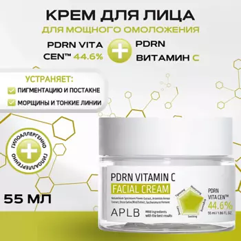 APLB Восстанавливающий крем с PDRN и витамином С PDRN Vitamin C Facial Cream 55 мл