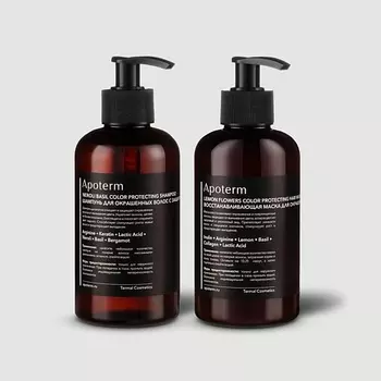 APOTERM Набор для окрашенный волос (шампунь, маска для волос)