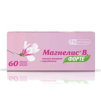 АПТЕКА Магнелис b6 форте таб. п/о плен. 100мг +10мг №60