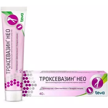 АПТЕКА Троксевазин нео гель д/нар. прим. туба 40г №1