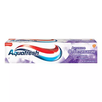 AQUAFRESH Зубная паста активное отбеливание Active White