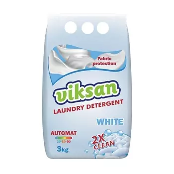 AQUASAN Стиральный порошок"VIKSAN" 2X CLEAN WHITE