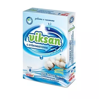 AQUASAN Стиральный порошок"VIKSAN" для белого"Цветок хлопка" автомат
