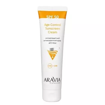 ARAVIA PROFESSIONAL Крем для лица солнцезащитный антивозрастной SPF 50 Age Control Sunscreen Cream