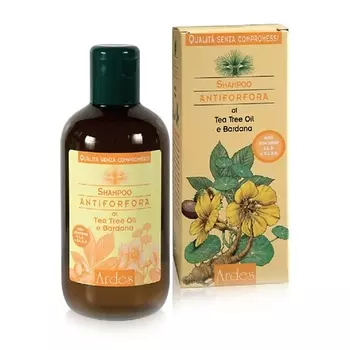 ARDES Шампунь от перхоти с маслом чайного дерева Shampoo Antiforfora al tea tree oil e bardana 250.0