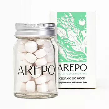 AREPO Зубная паста в таблетках ORGANIC BIO WOOD