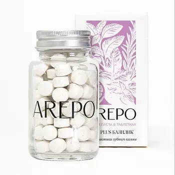 AREPO Зубная паста в таблетках VITA PLUS БАЗИЛИК