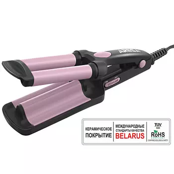 ARESA Щипцы для моделирования прически AR-3337, тройная плойка с керамическим покрытием