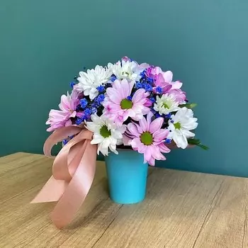 АРХБУКЕТ Композиция из радужной хризантемы