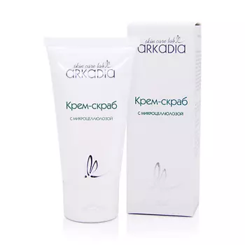 ARKADIA Крем-скраб с микроцеллюлозой для бережного механического пилинга для всех типов кожи 50.0