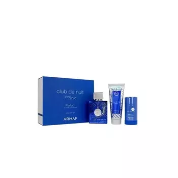 ARMAF PERFUMES Набор Club De Nuit Blue Iconic: Парфюмерная вода + Дезодорант-стик + Гель для душа