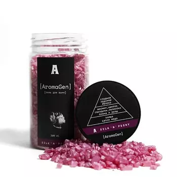 AROMAGEN Соль для ванны SILKY & PEONY 300.0