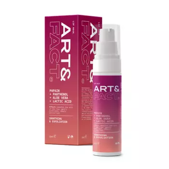ART&FACT Отшелушивающая маска для губ с папаином, пантенолом, алоэ вера и молочной кислотой 30.0