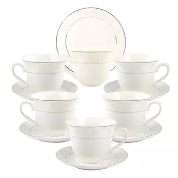 ARYA HOME COLLECTION Чайный Набор Exclusive из Костяного фарфора Belle