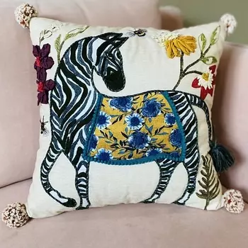ARYA HOME COLLECTION Чехол для подушки 45x45 Ethnic Zebra