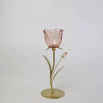 ARYA HOME COLLECTION Декоративный подсвечник Rosa 11x10,5x28 см